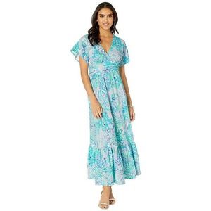 Lilly Pulitzer Jessi Flutter Midi in Amethyst Tint Craysea Dress Large
